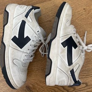 Off white out of office calf leather sneaker